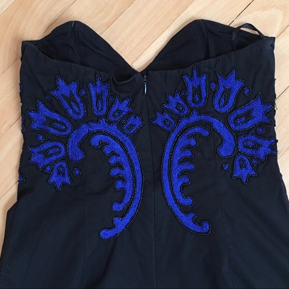French Connection LBD with Blue Embroidery - Picture 9 of 12